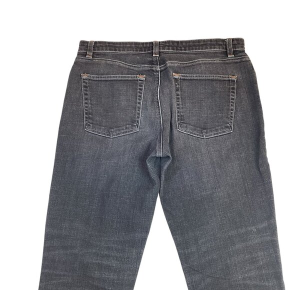 Eileen Fisher Black Slim Straight Jeans Womans 8 - Picture 8 of 11